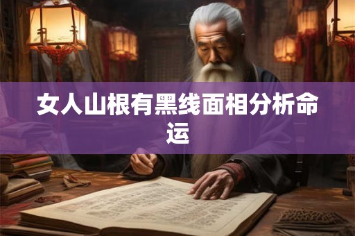 女人山根有黑线面相分析命运