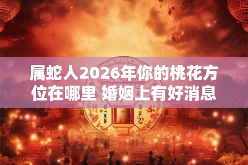 属蛇人2026年你的桃花方位在哪里 婚姻上有好消息吗 属蛇人2026年你的桃花方位在哪里 婚姻上有好消息吗