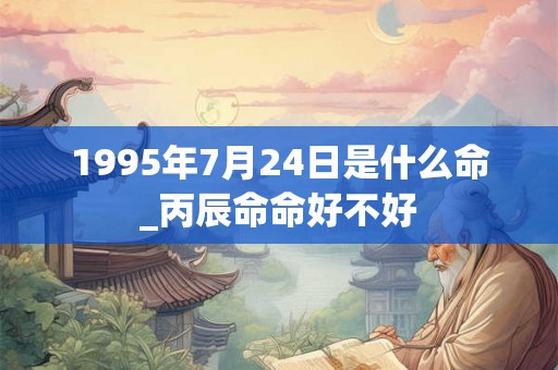 1995年7月24日是什么命_丙辰命命好不好 1995年7月24日是什么命_丙辰命命好不好
