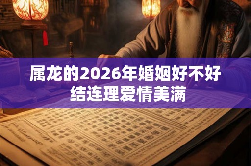 属龙的2026年婚姻好不好 结连理爱情美满