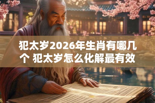 犯太岁2026年生肖有哪几个 犯太岁怎么化解最有效