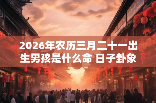 2026年农历三月二十一出生男孩是什么命 日子卦象如何