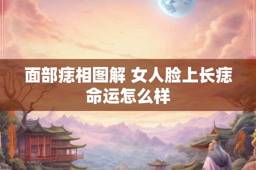 面部痣相图解 女人脸上长痣命运怎么样