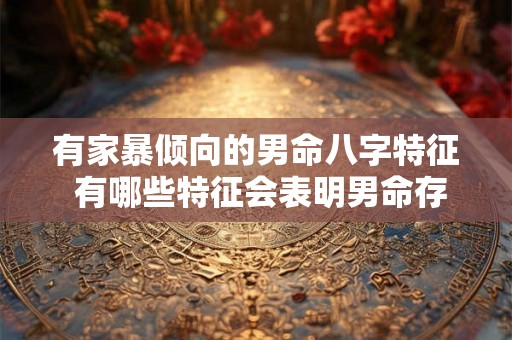 有家暴倾向的男命八字特征 有哪些特征会表明男命存在家暴倾向