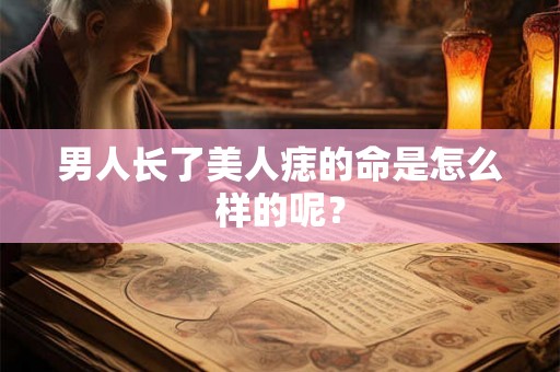 男人长了美人痣的命是怎么样的呢？