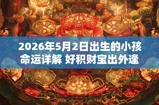 2026年5月2日出生的小孩命运详解 好积财宝出外逢贵