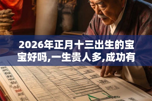 2026年正月十三出生的宝宝好吗,一生贵人多,成功有望 2026年正月十三出生的宝宝好吗,一生贵人多,成功有望