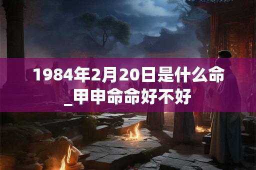 1984年2月20日是什么命_甲申命命好不好