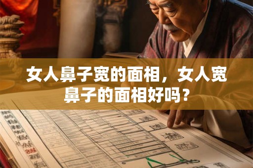 女人鼻子宽的面相，女人宽鼻子的面相好吗？