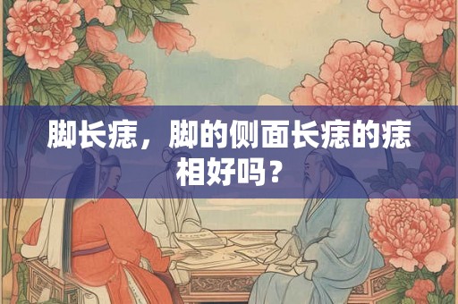 脚长痣，脚的侧面长痣的痣相好吗？