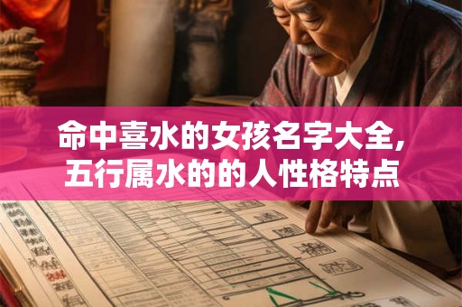 命中喜水的女孩名字大全,五行属水的的人性格特点