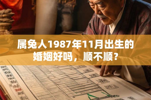 属兔人1987年11月出生的婚姻好吗,顺不顺? 属兔人1987年11月出生的婚姻好吗,顺不顺?