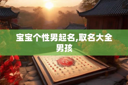 宝宝个性男起名,取名大全男孩