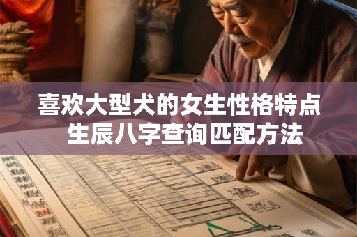 喜欢大型犬的女生性格特点  生辰八字查询匹配方法