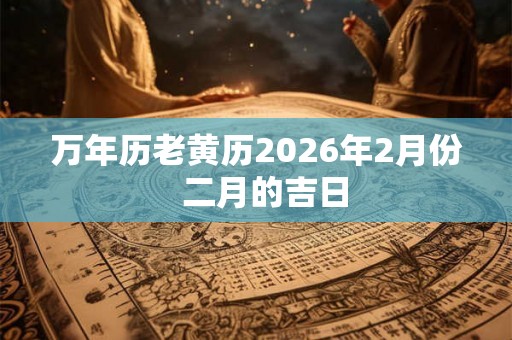 万年历老黄历2026年2月份  二月的吉日