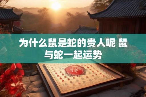 为什么鼠是蛇的贵人呢 鼠与蛇一起运势 为什么鼠是蛇的贵人呢 鼠与蛇一起运势