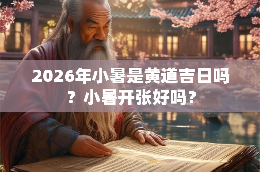 2026年小暑是黄道吉日吗？小暑开张好吗？