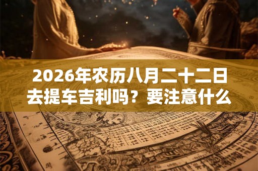 2026年农历八月二十二日去提车吉利吗？要注意什么地方？