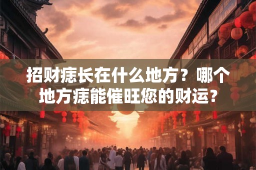 招财痣长在什么地方？哪个地方痣能催旺您的财运？