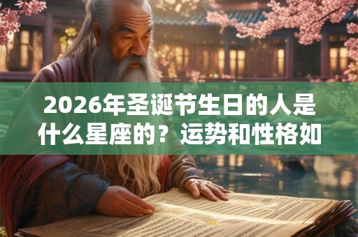 2026年圣诞节生日的人是什么星座的？运势和性格如何？