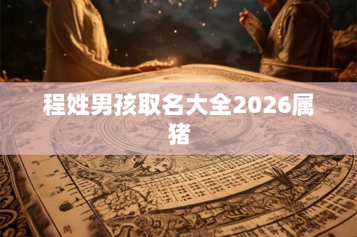 程姓男孩取名大全2026属猪