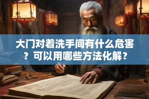 大门对着洗手间有什么危害？可以用哪些方法化解？