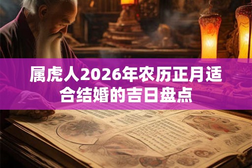 属虎人2026年农历正月适合结婚的吉日盘点