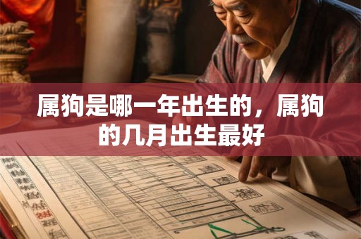 属狗是哪一年出生的，属狗的几月出生最好