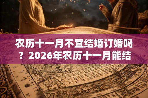 农历十一月不宜结婚订婚吗？2026年农历十一月能结婚吗？
