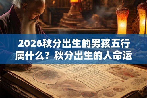 2026秋分出生的男孩五行属什么？秋分出生的人命运解析