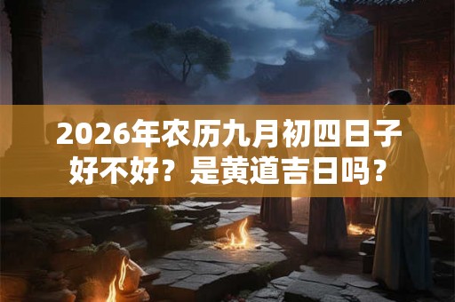 2026年农历九月初四日子好不好？是黄道吉日吗？