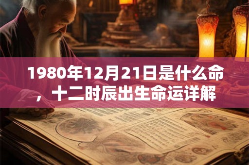 1980年12月21日是什么命,十二时辰出生命运详解 1980年12月21日是什么命,十二时辰出生命运详解
