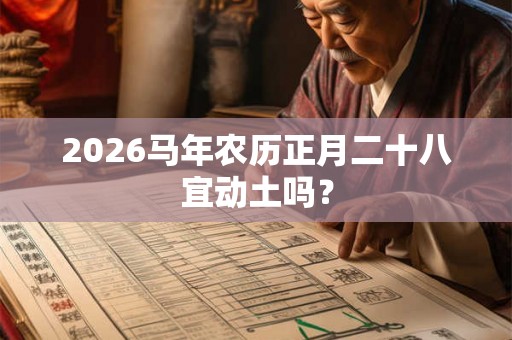 2026马年农历正月二十八宜动土吗？