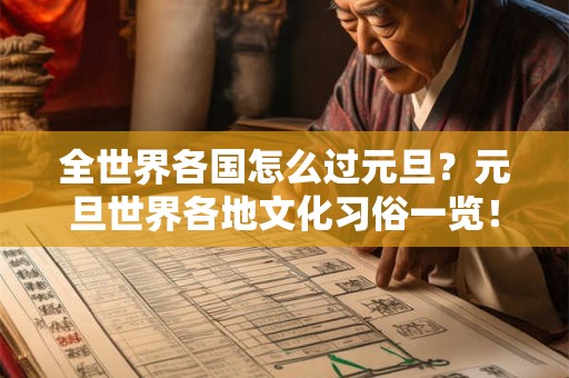 全世界各国怎么过元旦？元旦世界各地文化习俗一览！