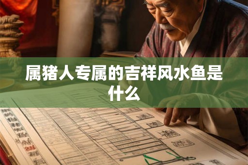属猪人专属的吉祥风水鱼是什么