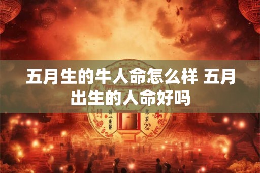 五月生的牛人命怎么样 五月出生的人命好吗 五月生的牛人命怎么样 五月出生的人命好吗