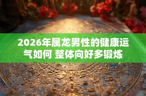 2026年属龙男性的健康运气如何 整体向好多锻炼 2026年属龙男性的健康运气如何 整体向好多锻炼
