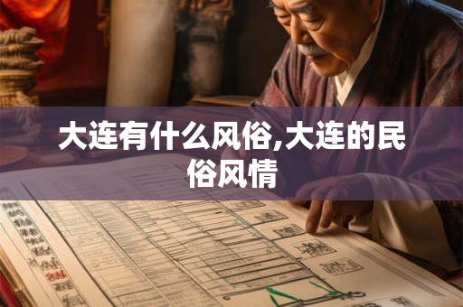 大连有什么风俗,大连的民俗风情
