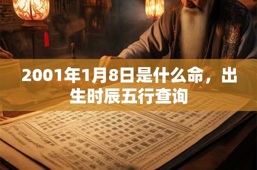 2001年1月8日是什么命，出生时辰五行查询