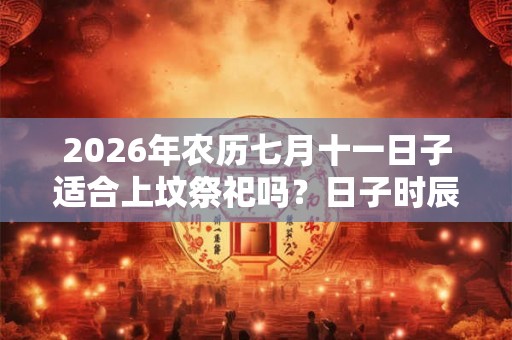 2026年农历七月十一日子适合上坟祭祀吗?日子时辰吉凶如何? 2026年农历七月十一日子适合上坟祭祀吗?日子时辰吉凶如何?