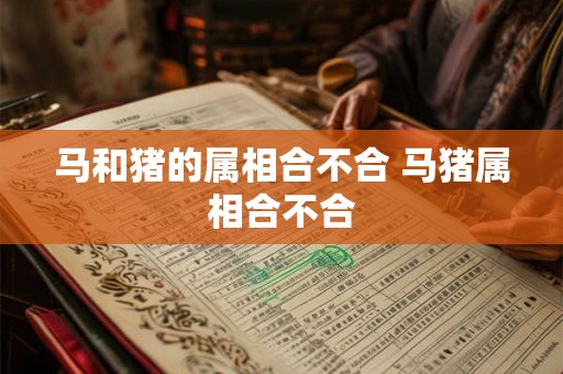 马和猪的属相合不合 马猪属相合不合