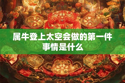属牛登上太空会做的第一件事情是什么