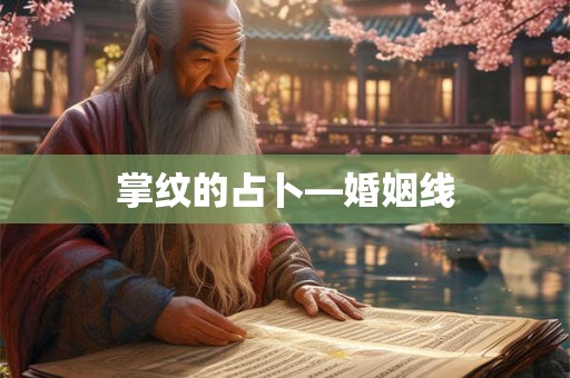 掌纹的占卜—婚姻线