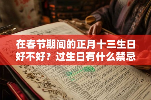在春节期间的正月十三生日好不好？过生日有什么禁忌？