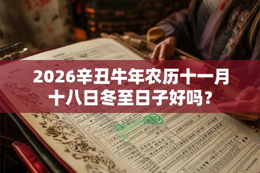 2026辛丑牛年农历十一月十八日冬至日子好吗？