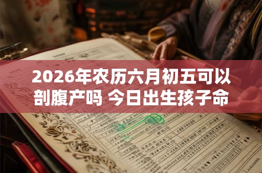 2026年农历六月初五可以剖腹产吗 今日出生孩子命运