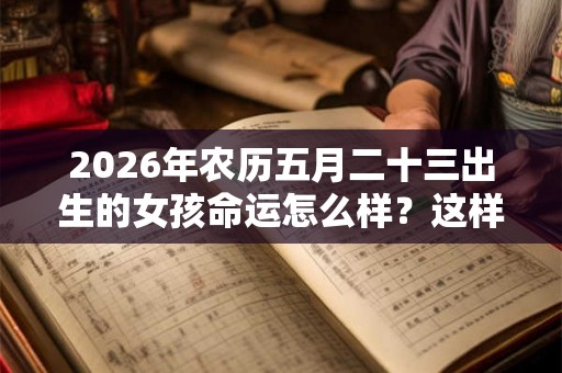 2026年农历五月二十三出生的女孩命运怎么样？这样出生好吗？