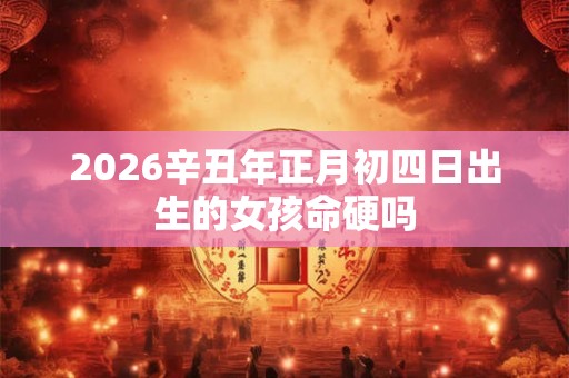 2026辛丑年正月初四日出生的女孩命硬吗