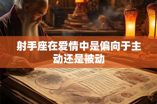 射手座在爱情中是偏向于主动还是被动
