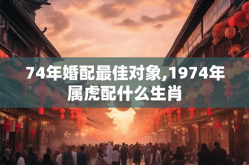 74年婚配最佳对象,1974年属虎配什么生肖
